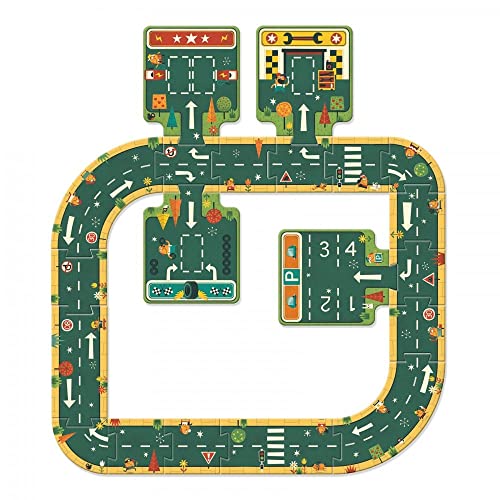 DJECO - Pop to Play Straßen Schaltungen und Playsets für Spielzeugautos (37162) von Djeco