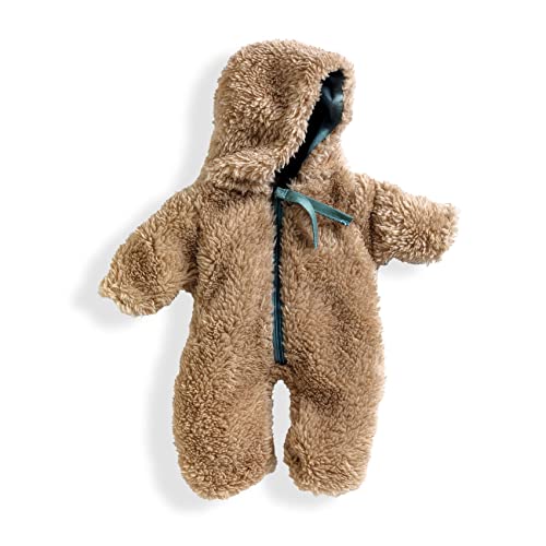 DJEC0 POMEA Puppen-Overall 30-34 cm – Teddyanzug mit Reißverschluss – Kuschelige Winterkleidung für Puppen – Leicht anziehbar – Ab 18 Monaten – Weich & warm von Djeco