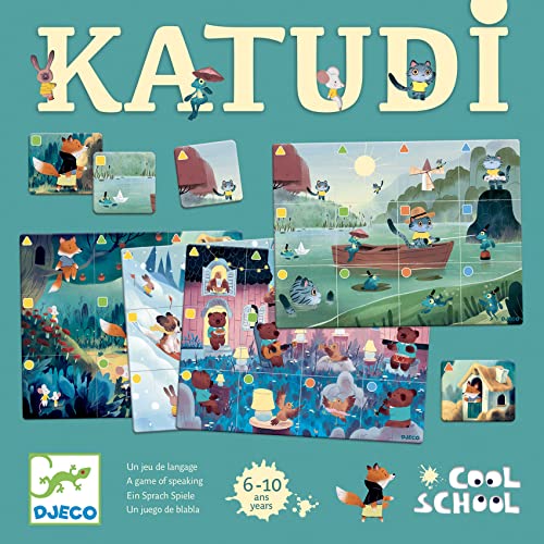 DJECO 38535 Juego Cool School Katudi Geschicklichkeitsspiele, bunt von Djeco