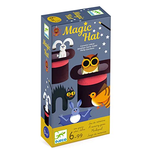 DJECO 38536 Magic Hat Set geschicklichkeitsspiele, bunt von Djeco