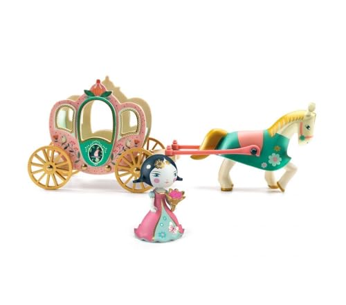 DJECO - Arty Toys Mila & Ze Carrosse Puppen und Actionfiguren, Mehrfarbig (36788) von Djeco