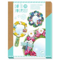 DJECO DJ07908 Do it yourself: Spiegel zum Verzieren Pretty Flowers von Djeco