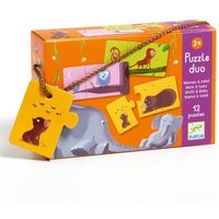 DJECO DJ08157 Lernspiel - Puzzle duo/trio: Mami & Kind von Djeco