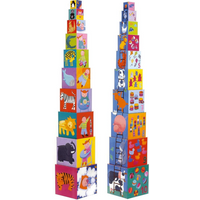 DJECO DJ08503 Stapelturm: 10 funny blocks DJECO DJ08503 Stapelturm: 10 funny blocks von Djeco
