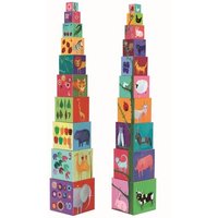 DJECO DJ08505 Stapelturm: 10 nature and animal blocks DJECO DJ08505 Stapelturm: 10 nature and animal blocks von Djeco