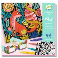 DJECO DJ08652 Filzstifte Fantasy forest 3D von Djeco
