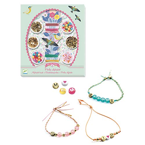 DJECO DJ09839 Alphabet perlen, bunt von Djeco