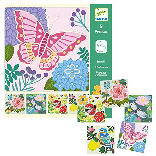 DJECO Gartenflügel-Schablonen (38816), mehrfarbig (1) von Djeco