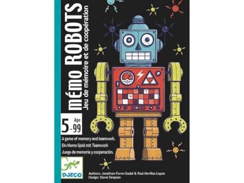 DJECO Robots Kartenspiele, Mehrfarbig (35097), Bunt von Djeco
