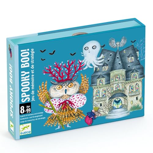 DJECO - Spooky Boo Spielkarten (35098), Bunt von Djeco