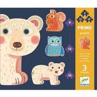 Djeco - (N) Kombi Puzzle: In the forest - 9, 12, 16 pcs von Djeco
