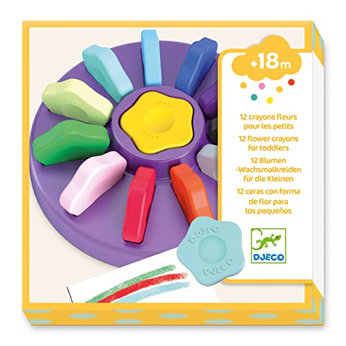 DJECO Farben für Kinder 12 in Blumenform (39005), mehrfarbig, 1 Stück DJECO Farben für Kinder 12 in Blumenform (39005), mehrfarbig, 1 Stück von Djeco