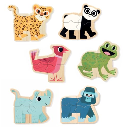 Djeco 33126 Magnéticos Mixanimo Sterne Holzpuzzle, bunt, S Djeco 33126 Magnéticos Mixanimo Sterne Holzpuzzle, bunt, S von Djeco