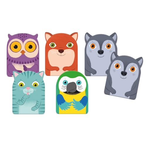 DJECO 35062 Little Family Animal Karten Spiele, Blau von Djeco