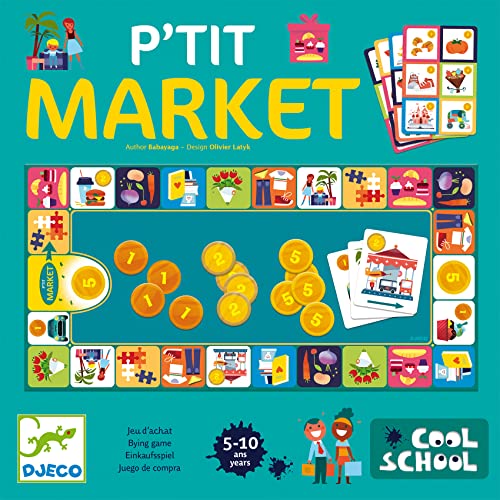 DJECO - Cool School Little Market Geschicklichkeitsset, Mehrfarbig (38533) von Djeco