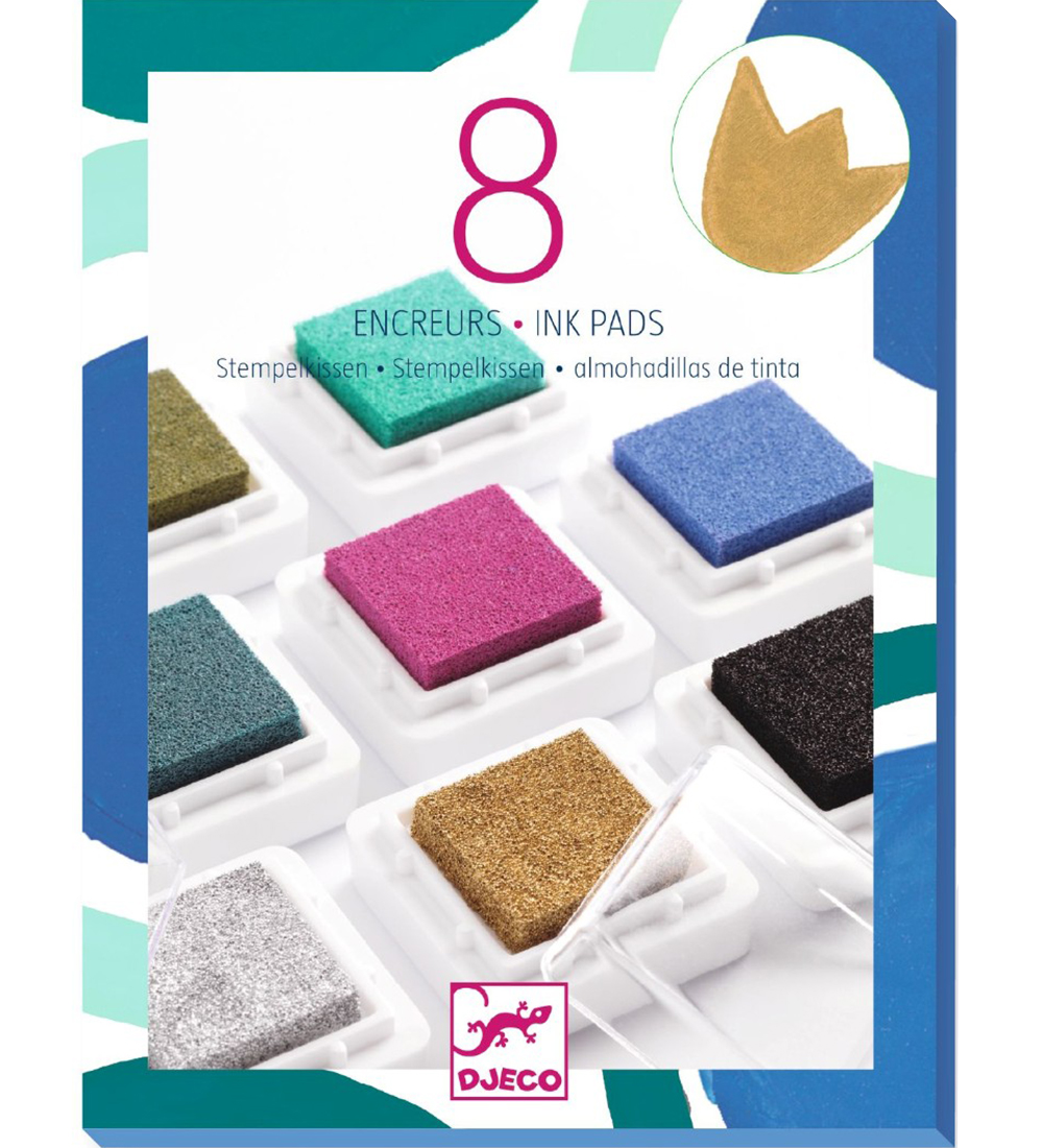 Djeco - 8 Stempelkissen - Schick - Djeco - One Size - Farbe Djeco - 8 Stempelkissen - Schick - Djeco - One Size - Farbe von Djeco