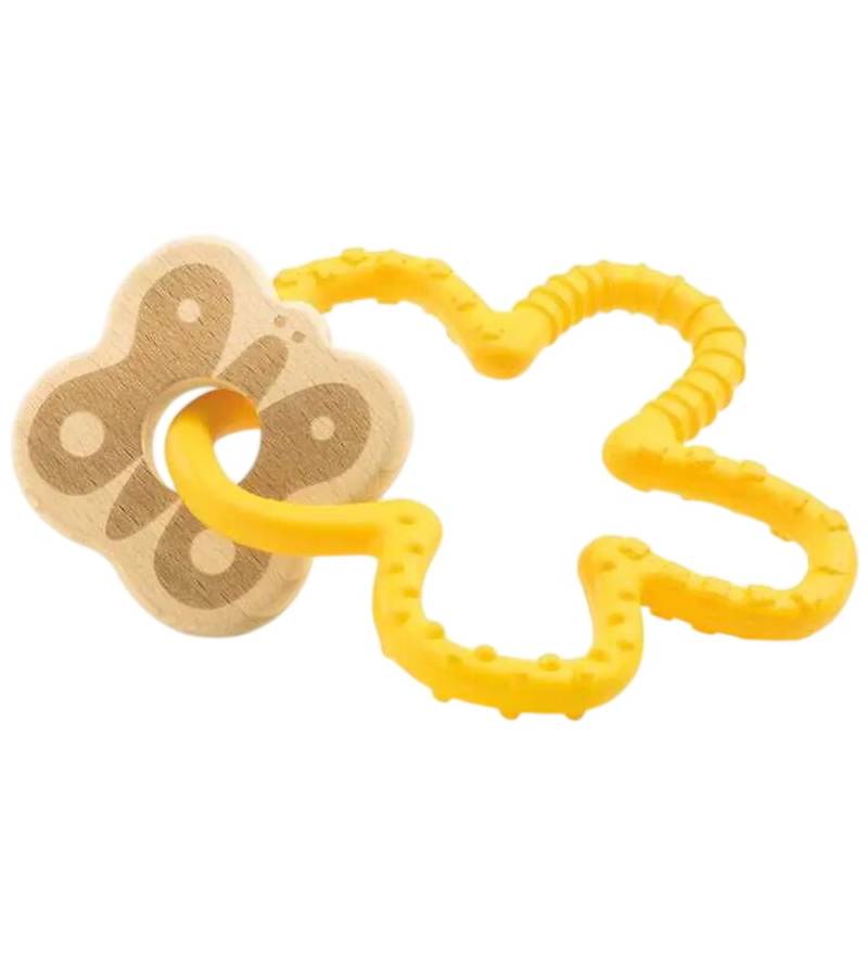 Djeco Beißring - Holz/Silikon - Gelb - Djeco - One Size - Beißringe Djeco Beißring - Holz/Silikon - Gelb - Djeco - One Size - Beißringe von Djeco