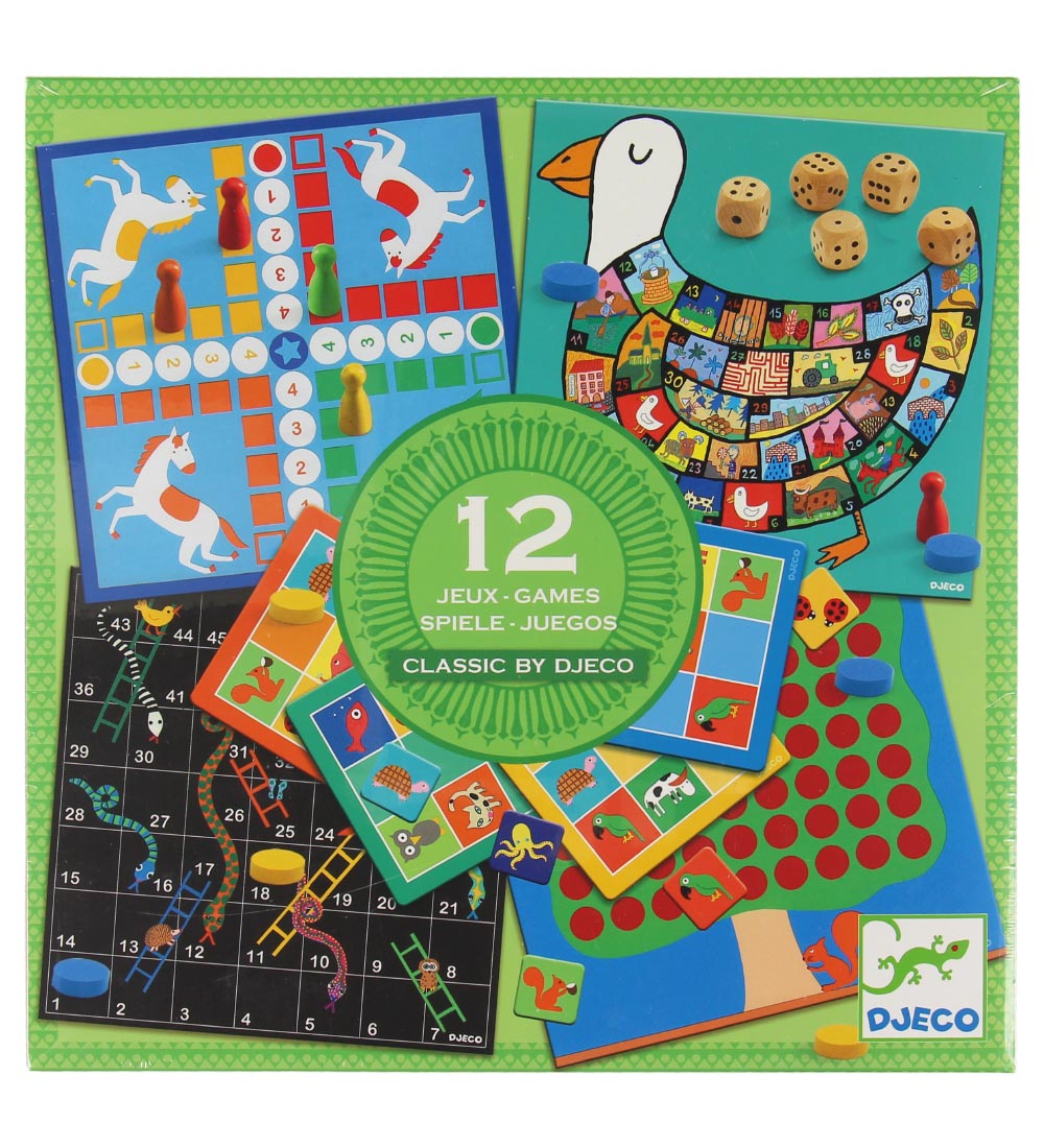 Djeco Brettspiele ? 12 in einem - Djeco - One Size - Brettspiele von Djeco