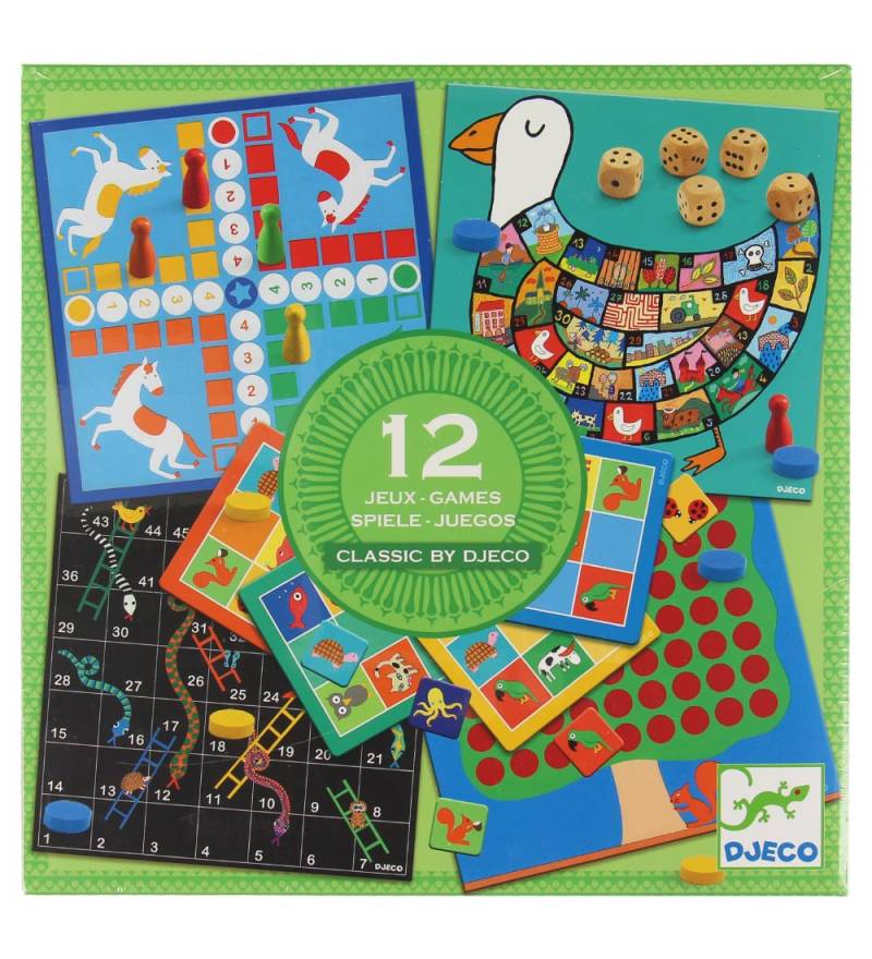 Djeco Brettspiele ? 12 in einem - Djeco - One Size - Brettspiele Djeco Brettspiele ? 12 in einem - Djeco - One Size - Brettspiele von Djeco
