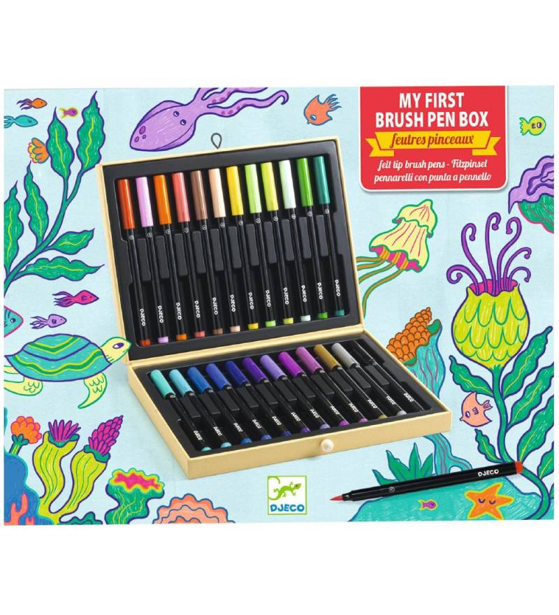 Djeco Brush Pens - 24 St. - Djeco - One Size - Filzstifte Djeco Brush Pens - 24 St. - Djeco - One Size - Filzstifte von Djeco