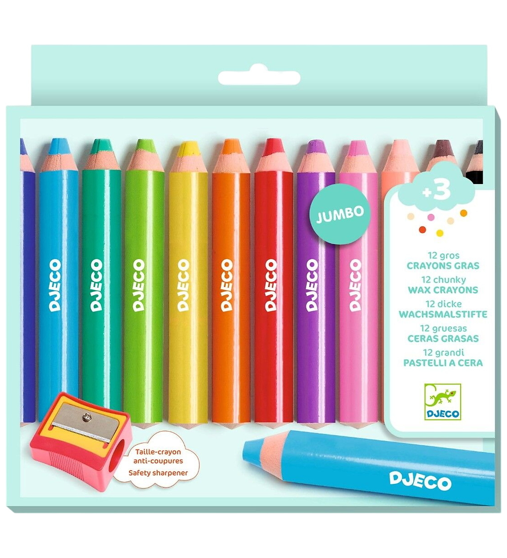 Djeco Buntstifte - Jumbo - 12 st. - Djeco - One Size - Buntstiftsets Djeco Buntstifte - Jumbo - 12 st. - Djeco - One Size - Buntstiftsets von Djeco