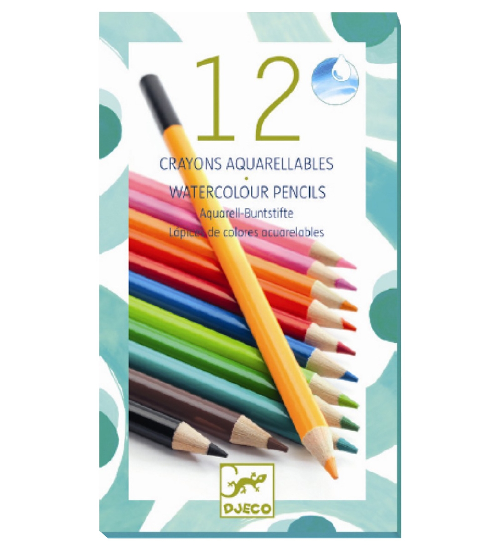 Djeco Buntstifte-Set - Aquarell - 12 st. - Bunt - Djeco - One Size - Buntstiftsets Djeco Buntstifte-Set - Aquarell - 12 st. - Bunt - Djeco - One Size - Buntstiftsets von Djeco