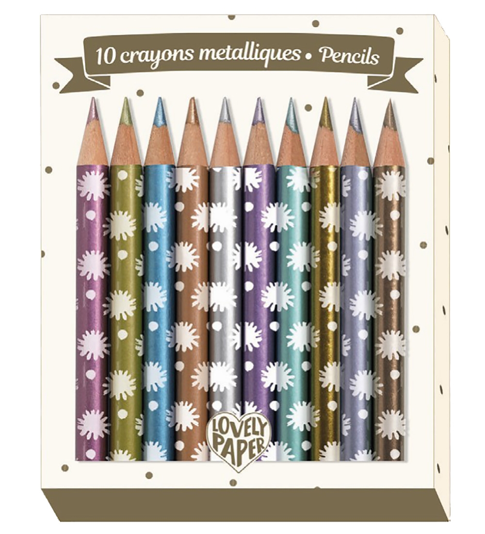 Djeco Buntstifte-Set - Mini - 10 st. - Metallic - Djeco - One Size - Buntstiftsets Djeco Buntstifte-Set - Mini - 10 st. - Metallic - Djeco - One Size - Buntstiftsets von Djeco