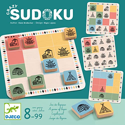 DJECO Crazy Sudoku Spiel (38488), bunt von Djeco