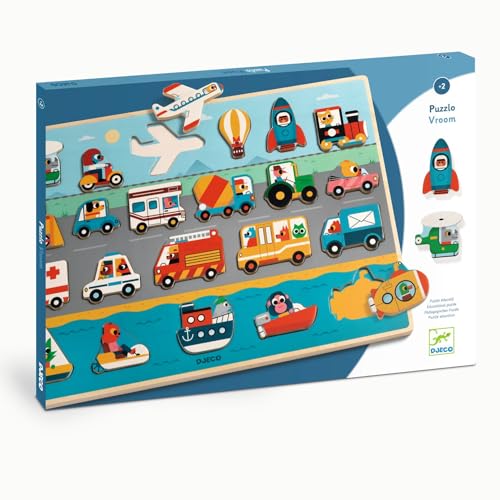 Djeco DJ01831 Puzzlo Vroom von Djeco