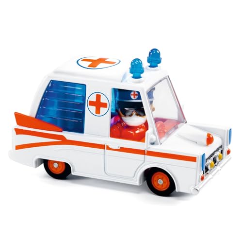 Djeco DJ05468 Crazy Motors Hurry Ambulance Djeco DJ05468 Crazy Motors Hurry Ambulance von Djeco