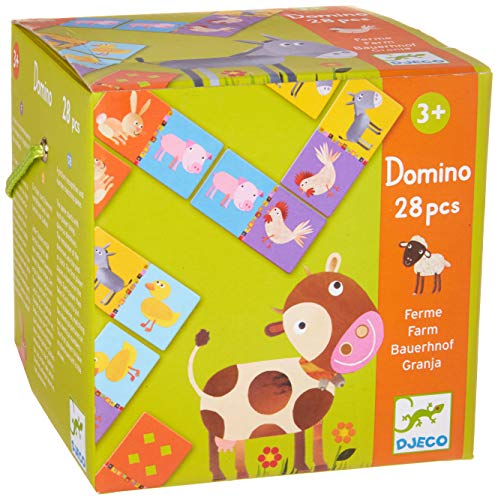 Djeco DJ08158 Domino Zwierzeta z farmy, Multicolour, S von Djeco