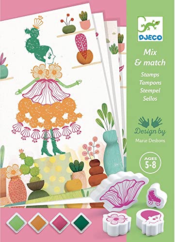 Djeco DJ08741 Stempel - Flower Girls von Djeco