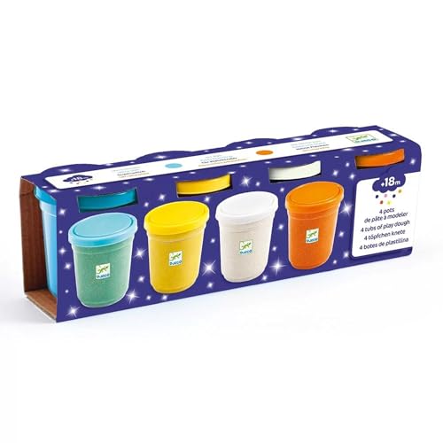 DJECO 4 Dosen Glitzerpaste Kunst und Basteln (DJ09029) DJECO 4 Dosen Glitzerpaste Kunst und Basteln (DJ09029) von Djeco