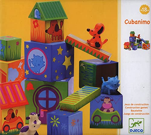 Djeco DJ09102 Blöcke für Säuglinge, gemischt, Cubanimo 17 Pieces Djeco DJ09102 Blöcke für Säuglinge, gemischt, Cubanimo 17 Pieces von Djeco