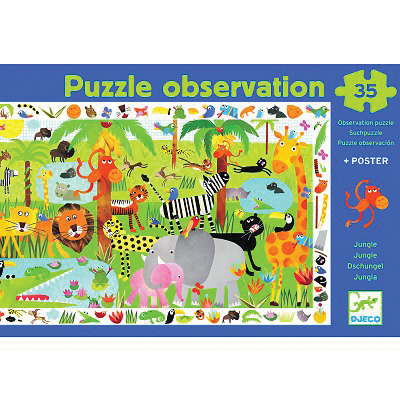 Djeco Der Dschungel 35 Teile Puzzle Djeco-07590 von Djeco