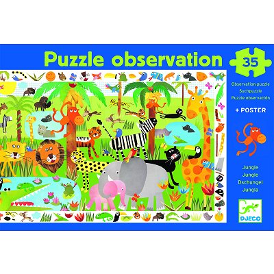 Djeco Der Dschungel 35 Teile Puzzle Djeco-07590 von Djeco