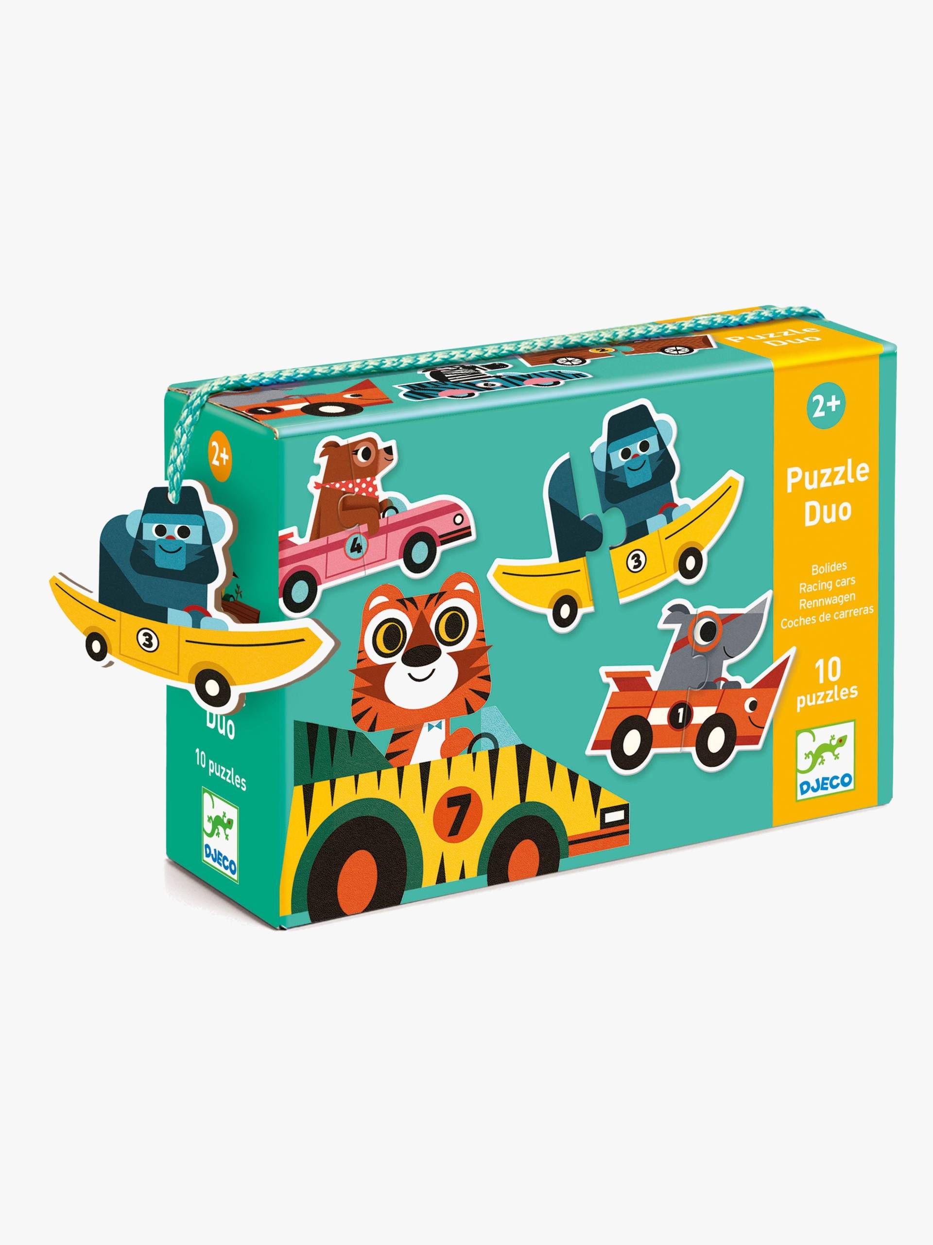 Djeco Duo Puzzle Rennwagen 20 Teile von Djeco
