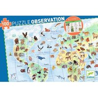 Djeco - Entdeckerpuzzle: World's animals + booklet - 100 pcs Djeco - Entdeckerpuzzle: World's animals + booklet - 100 pcs von Djeco