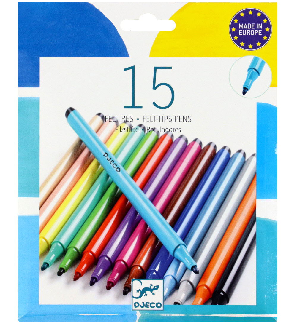 Djeco Filzstifte - 15 st. - Mehrfarbig - Djeco - One Size - Filzstifte Djeco Filzstifte - 15 st. - Mehrfarbig - Djeco - One Size - Filzstifte von Djeco