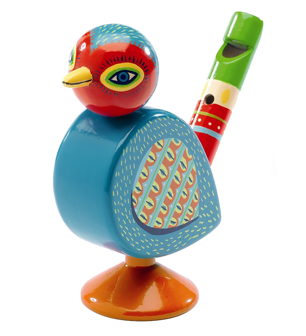 Djeco Flöte - 11 cm - Holz - Vogel - Djeco - One Size - Musikinstrumente von Djeco