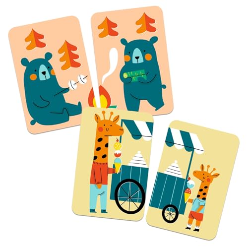 Djeco Gemischtes Kartenspiel Loup, 4 Jahre + von Djeco