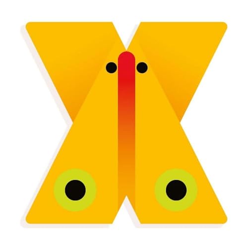 Djeco Graphic Anial-X Lernhilfe für magnetische Buchstaben und Wörter (DD04983) von Djeco
