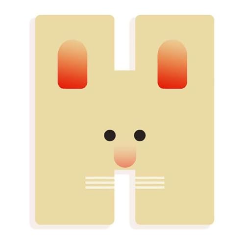 Djeco Graphic Animal-H Lernhilfe für magnetische Buchstaben und Wörter (DD04967) von Djeco