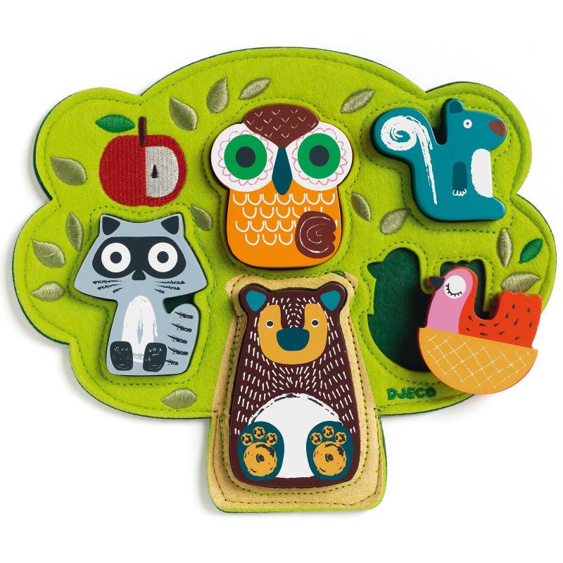 Djeco Holzpuzzle - Oski 6 Teile Puzzle Djeco-01039 von Djeco