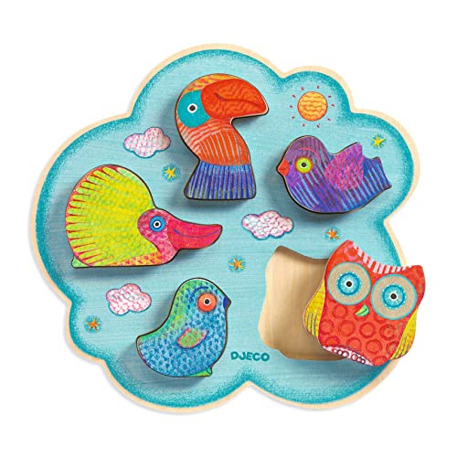 Djeco Holzpuzzle: Toucanco | 5 Teile | Babypuzzle DJ01067 Djeco Holzpuzzle: Toucanco | 5 Teile | Babypuzzle DJ01067 von Djeco