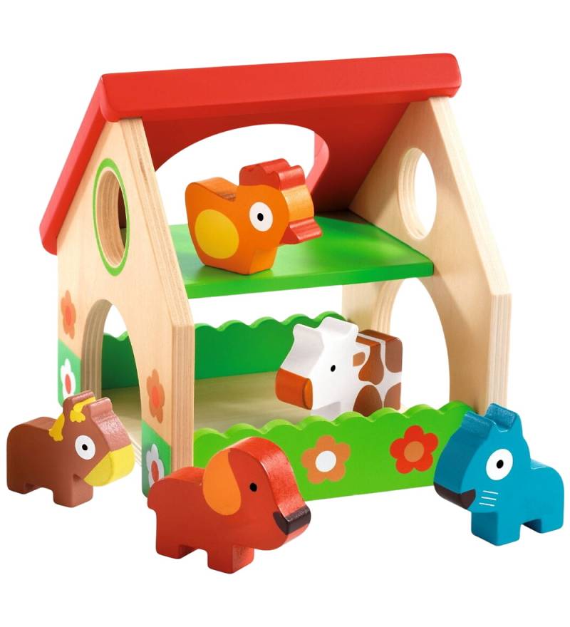 Djeco Holzspielzeug - Das Klein Bauernhaus - Djeco - One Size - Spielzeug Djeco Holzspielzeug - Das Klein Bauernhaus - Djeco - One Size - Spielzeug von Djeco