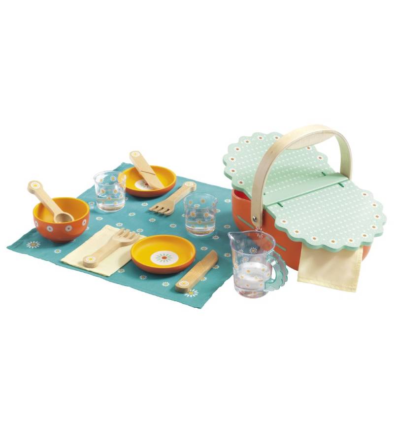 Djeco Holzspielzeug - Picknick - Djeco - One Size - Spiellebensmittel Djeco Holzspielzeug - Picknick - Djeco - One Size - Spiellebensmittel von Djeco