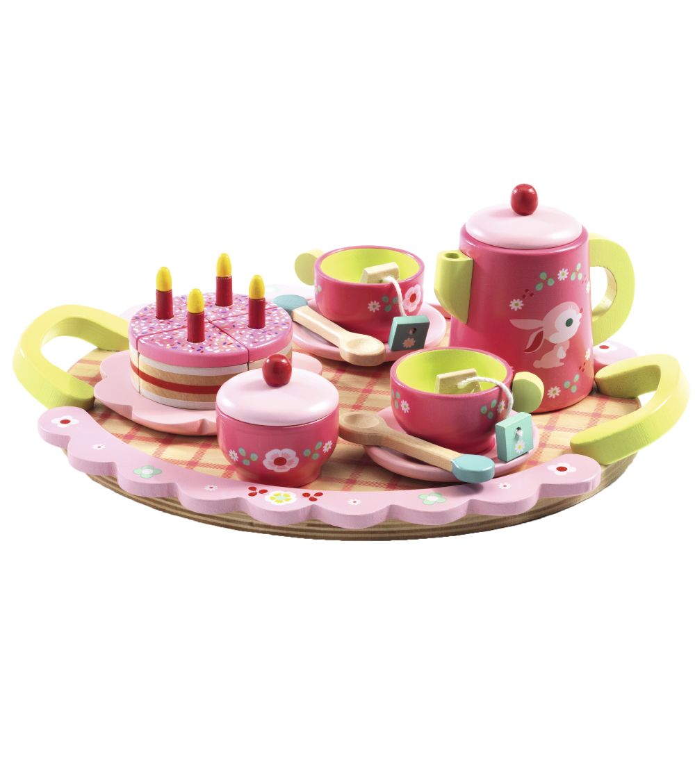Djeco Holzspielzeug - Tee-Set - Rosa - Djeco - One Size - Spiellebensmittel Djeco Holzspielzeug - Tee-Set - Rosa - Djeco - One Size - Spiellebensmittel von Djeco
