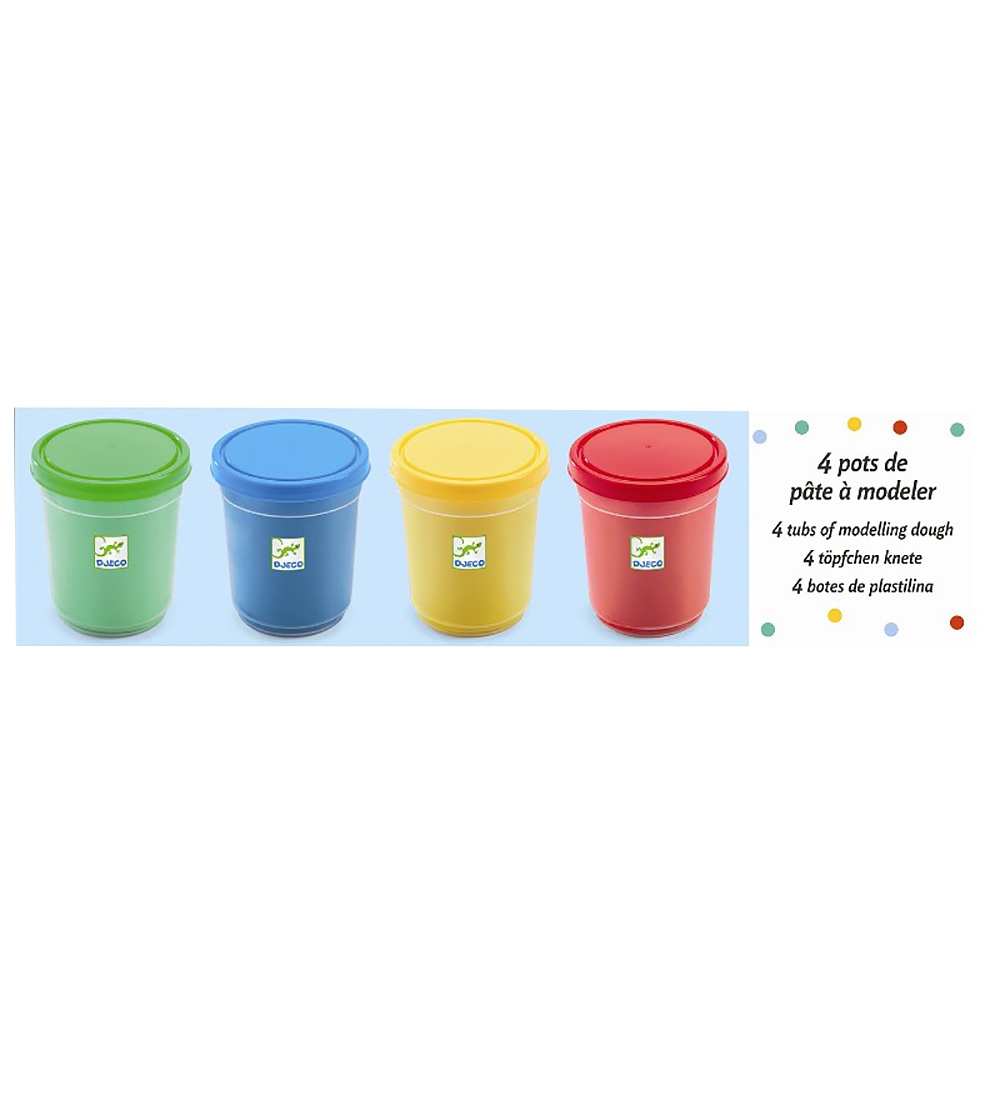 Djeco Knete - 4 st.. - Bunt - Djeco - One Size - Knete Djeco Knete - 4 st.. - Bunt - Djeco - One Size - Knete von Djeco