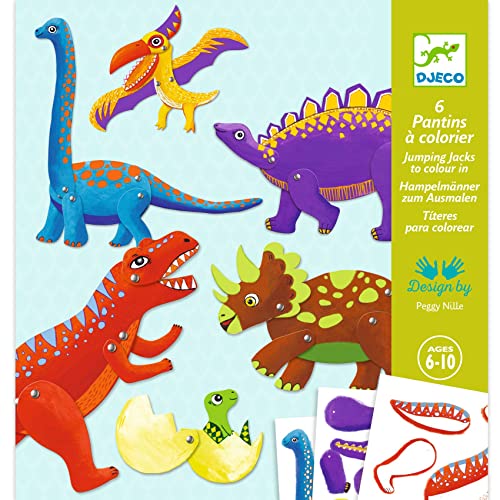 Djeco - Kreativ Set Dinos mit beweglichen Elementen, 6y+ von Djeco